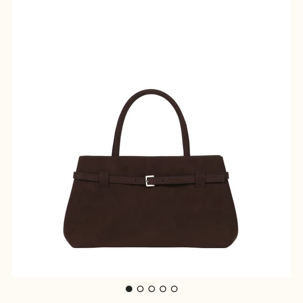 언타이디 belted bag suede brown