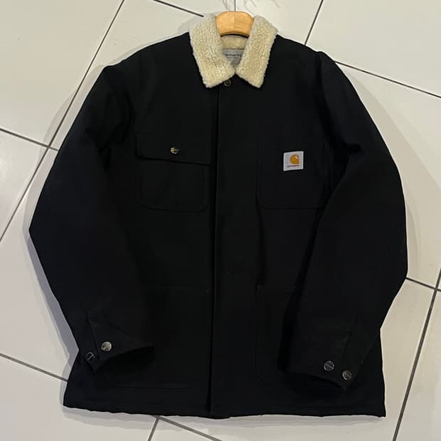 칼하트wip 양털 블랙 초어자켓 M