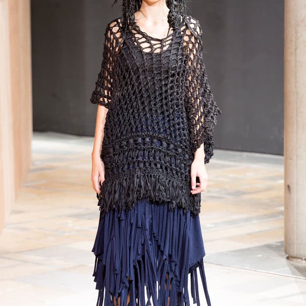 Net Crochet Poncho Knit