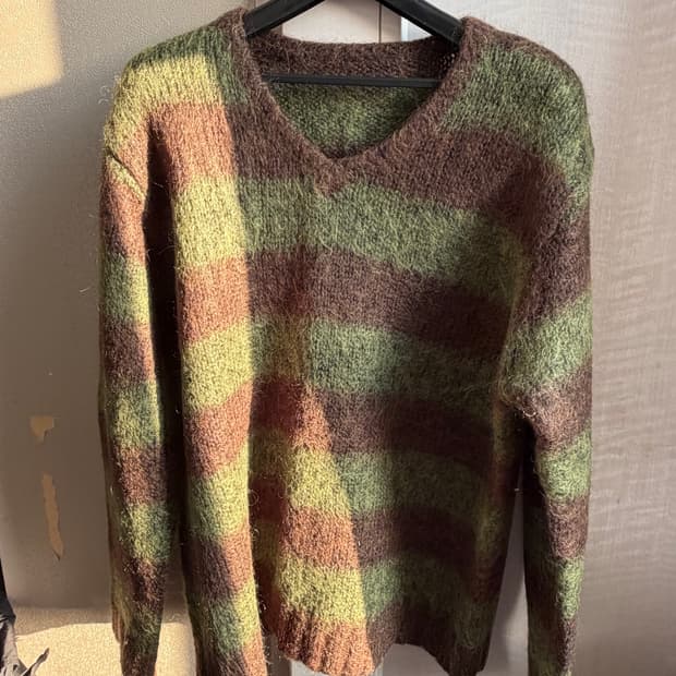 90s Japanese vintage 모헤어 니트