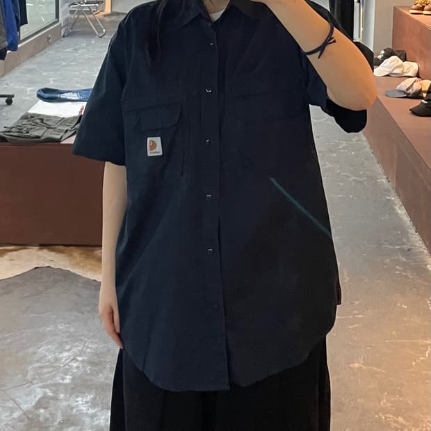 칼하트 투포켓 반팔 셔츠 H2463