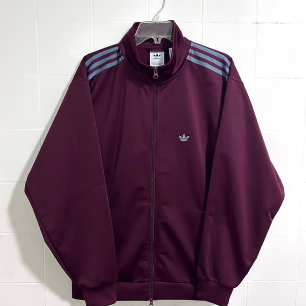 아디다스 BB 트랙탑 마룬 버건디 져지 s