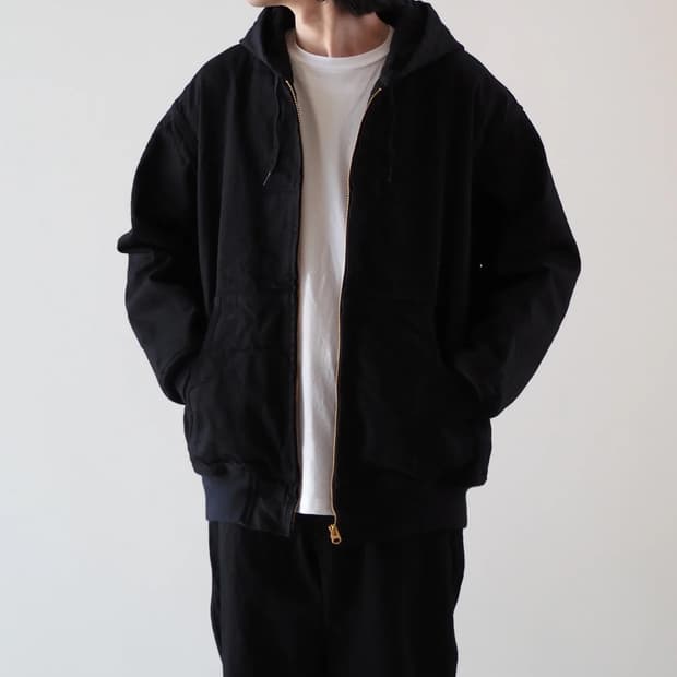 코모리 블랙 데님 파카 1 사이즈