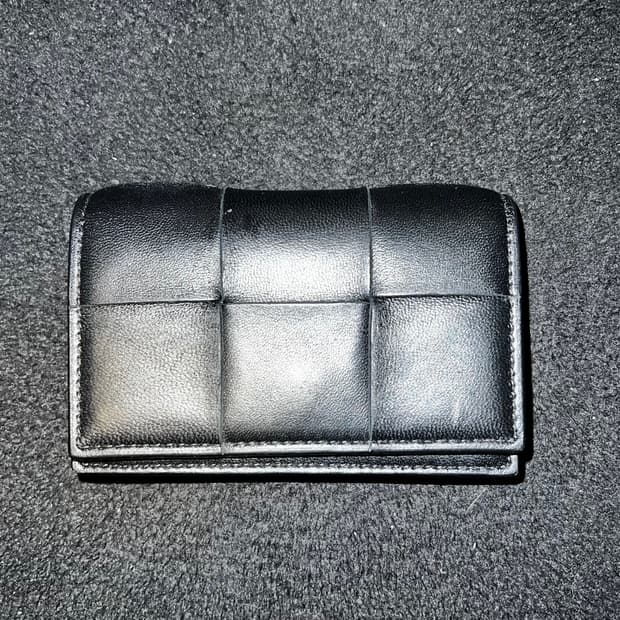 보테가 베네타 비즈니스 카드 케이스 블랙