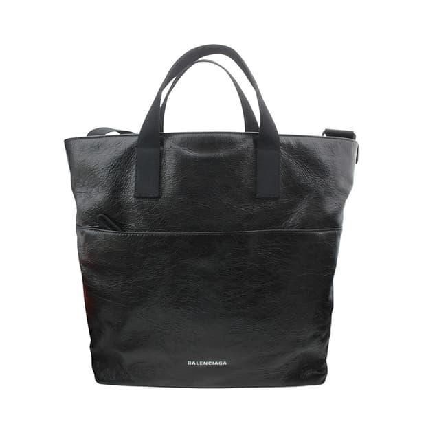 발렌시아가 블랙 익스플로러 빅 크로스백