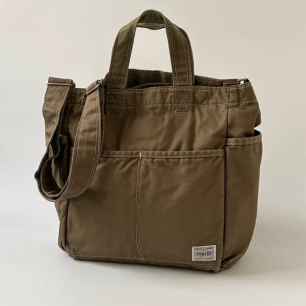 요시다 포터 숄더백 올리브