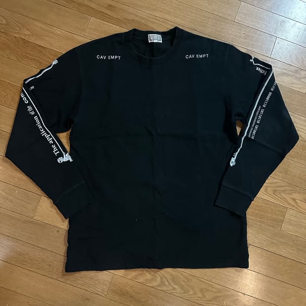 Cav Empt 카브엠트 롱슬리브 블랙 XL