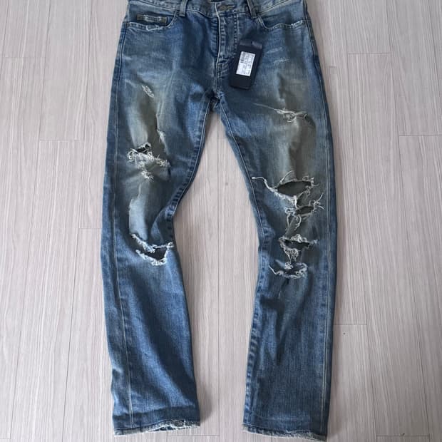 생로랑15fw 디스트로이드 진