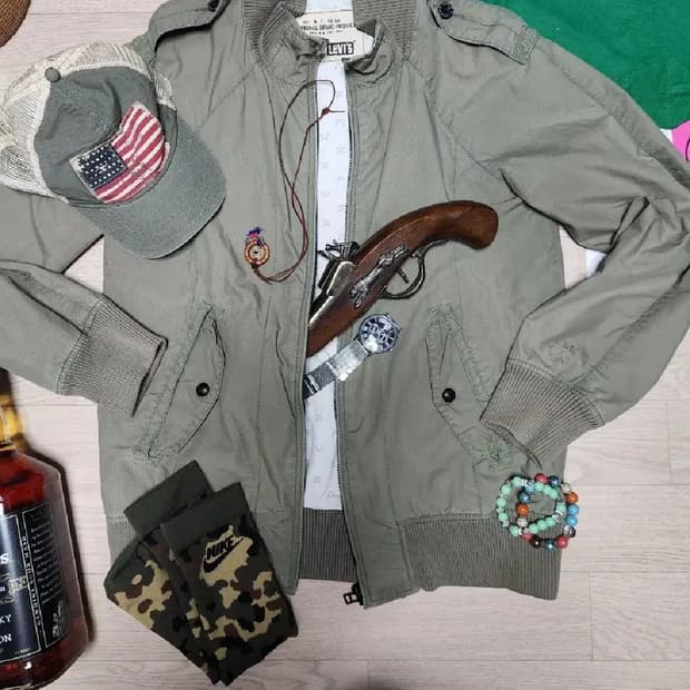 LEVIS 항공점퍼 자켓 블루종 마원 ma1 견장 스윙톱 