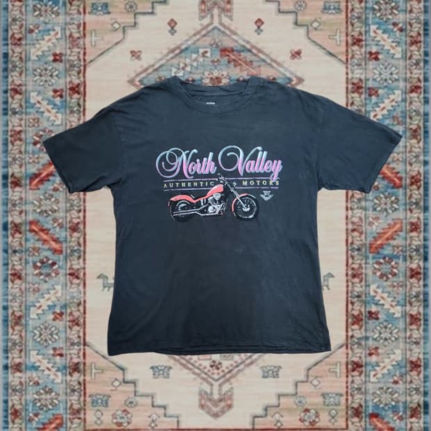 North Valley Authentic Motors 그래픽 반팔 티셔츠