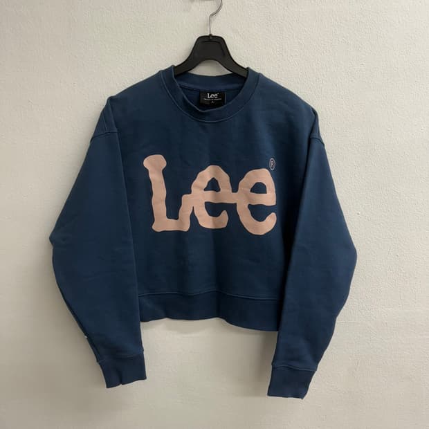 Lee 로고 크롭 맨투맨 (S)