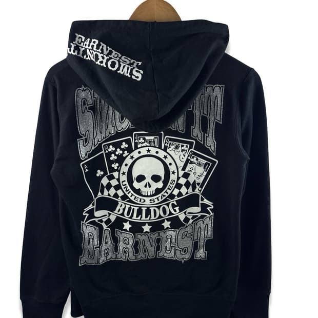 JPN 펑크 Y2K 스컬 후드집업1897