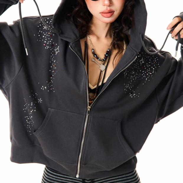 디어마이키코 후드집업