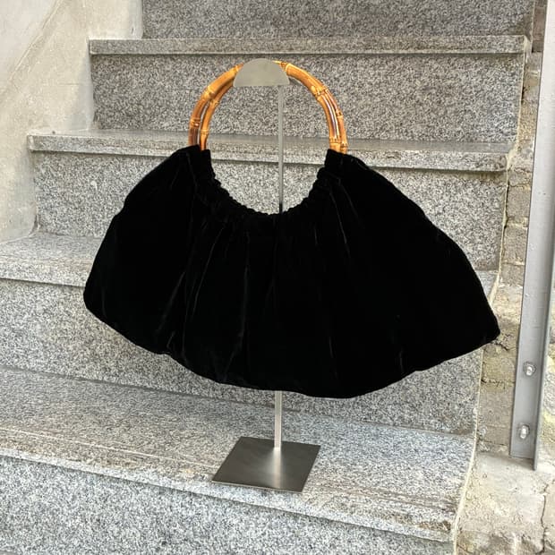 꼼데가르송 벨벳 뱀부 백