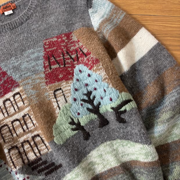 빈티지 노르딕 스웨터