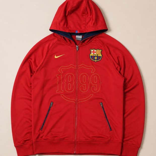 Nike 나이키 바르셀로나 레드 후드집업