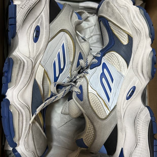 [41] 발렌시아가 카고 스니커즈 그레이 화이트 블루