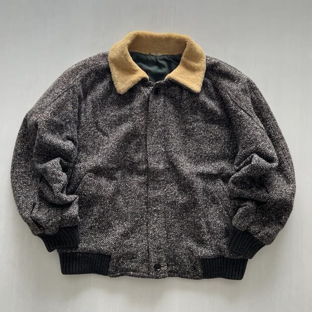 90년대 발렌티노 울 봄버 자켓 48사이즈