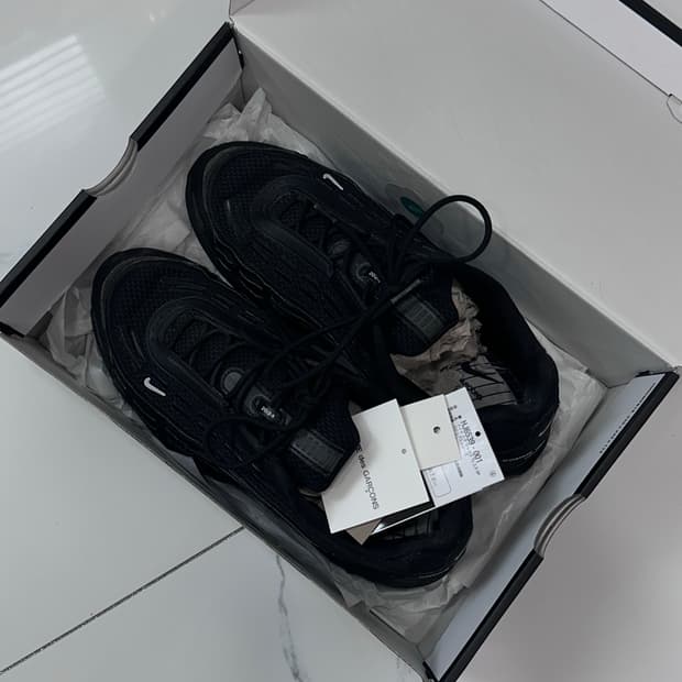 (275) 나이키 x 꼼데가르송 옴므 플러스 에어맥스 TL 2.5 블랙