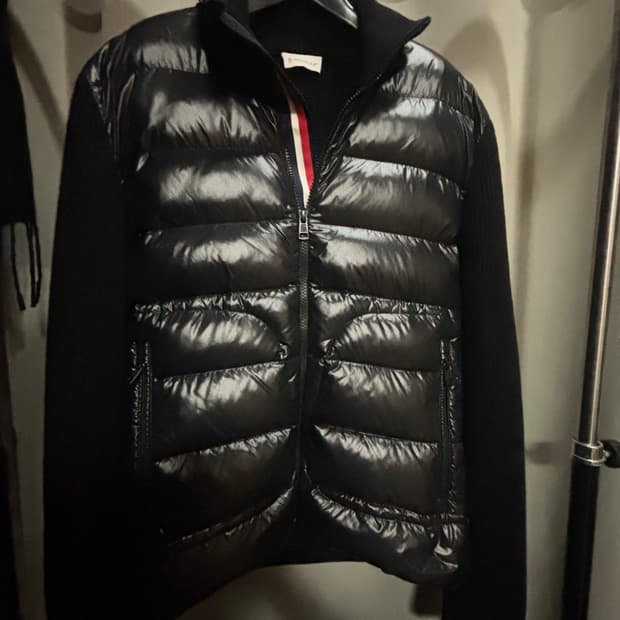 몽클레어 니트 패딩 점퍼 M