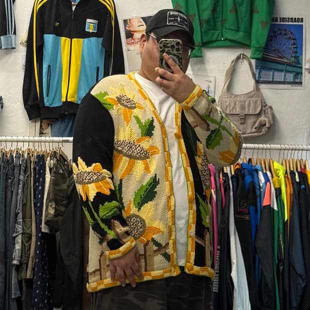 90’s Storybook Knits 스토리북 플라워 가디건 XXXXL