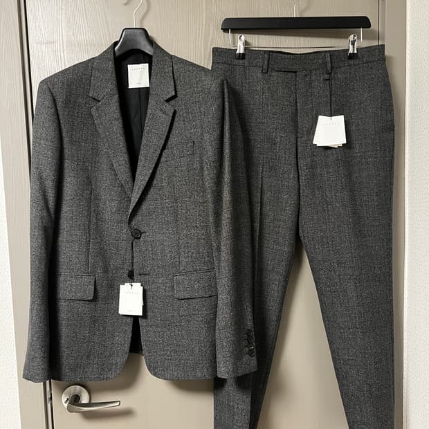 산드로 옴므 수트 셋업 그레이