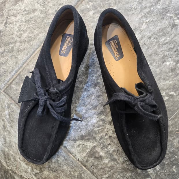 클락스 오리지널 블랙 스웨이드 로퍼