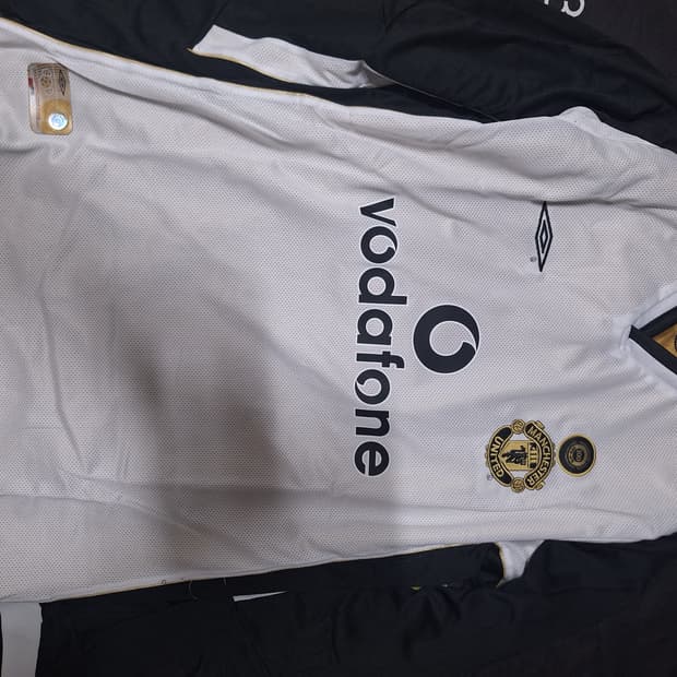 맨유 레트로 축구유니품 긴팔 블록코어 양면 oem