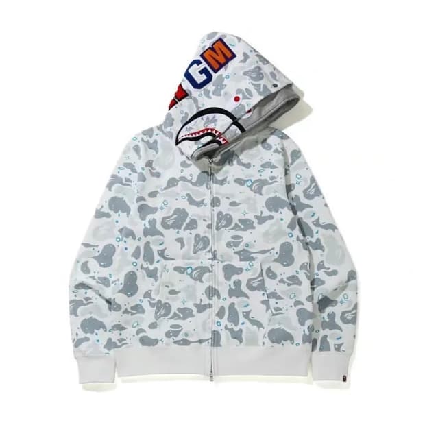 베이프 스페이스 더블샤크후드 백계 그레이 xl 새상품