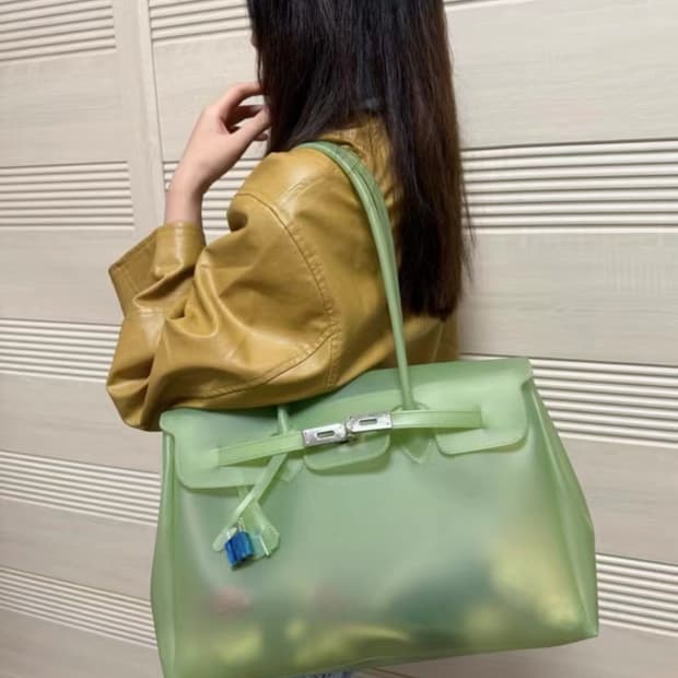 젤리 벌킨백 젤리숄더백 키키쓰 젤리백 젤리 버킨백