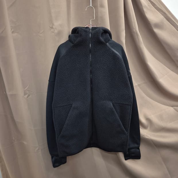 아디다스 플리스 후드 집업 L