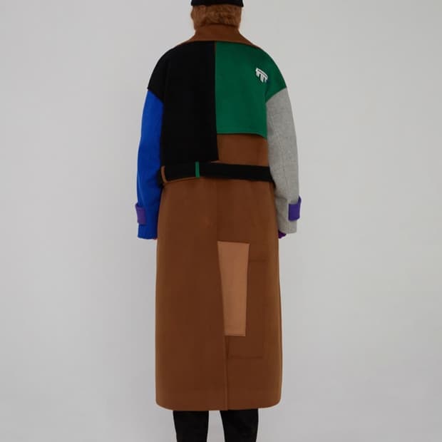 아더에러 로브 컬러블록코트 a2