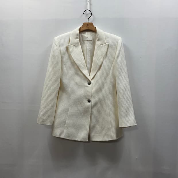 1843 ORR 아이보리 트위드 자켓 /  하객룩 격식룩 M