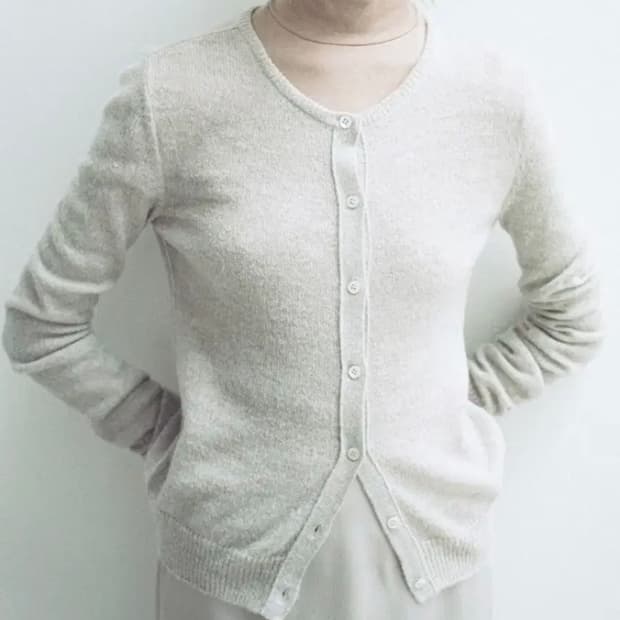 새상품) 엘에프엠 Alpaca Round Neck Cardigan