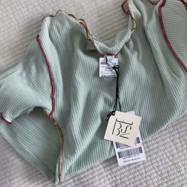 베이스레인지 베인 티셔츠 light green XS 