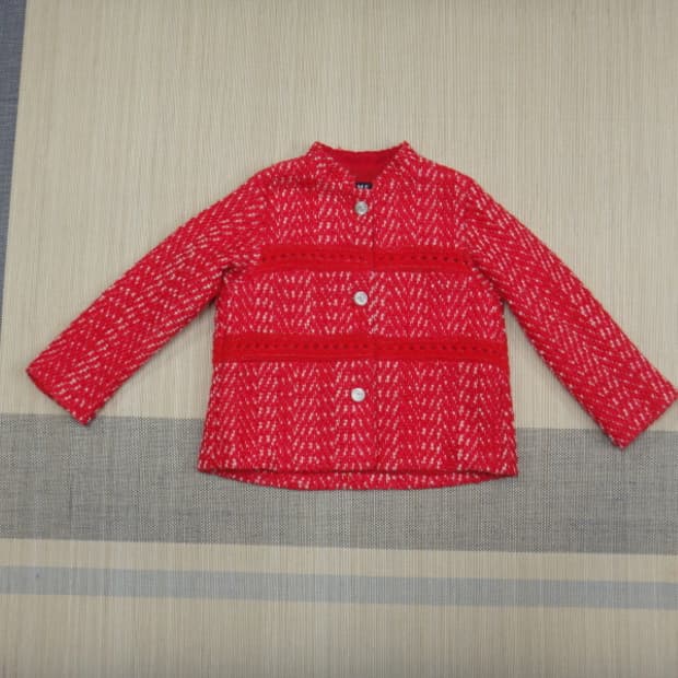 (82-94-160) 타임 TIME 울 실크 혼방 트위드 자켓