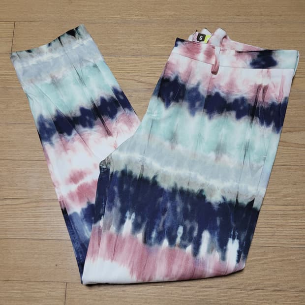 MSGM 멀티컬러 타이다이팬츠