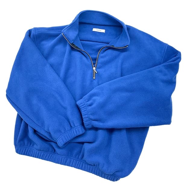 [2][새상품]논노드 하프 집 플리스 블루