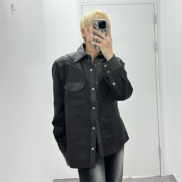 Morgan sheepskin leather shirts