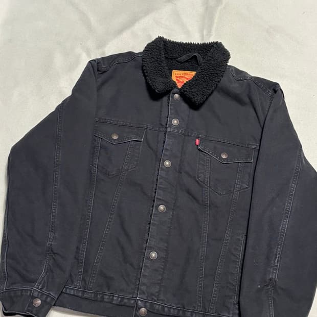 XL 리바이스 블랙 쉐르파 트리거 자켓