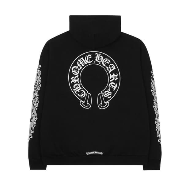 크롬하츠 홀스슈 플로랄 후드티 XXL