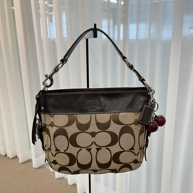 Coach Beige Square Shoulder Bag