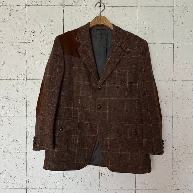 95 빈티지 울 블레이저 3버튼 자켓