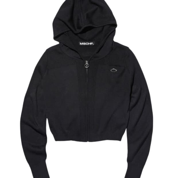 미스치프 니티드 롬버스 후디 블랙 s