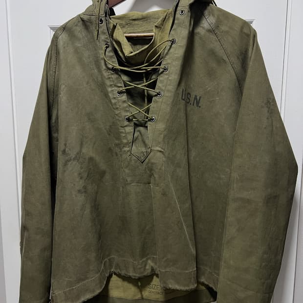 40s ww2 USN 미해군 덱 스모크 아노락 s (100)