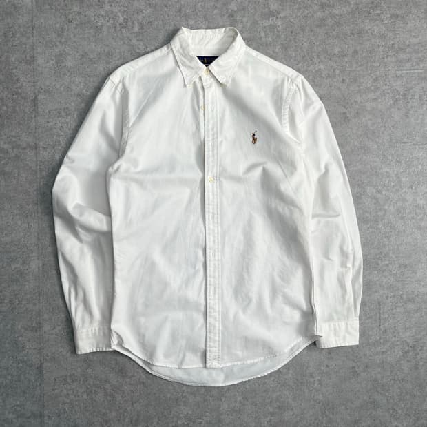 M) 폴로랄프로렌 슬림 핏 화이트 셔츠
