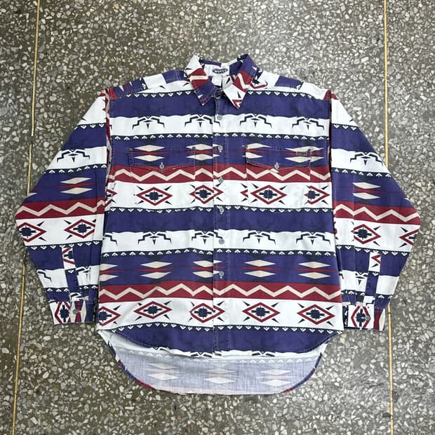 Motto 코튼 나바호 셔츠 XL