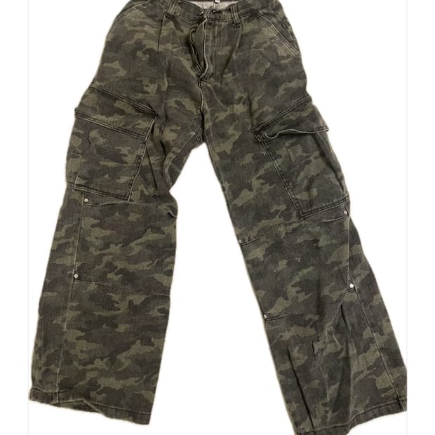 어반드레스 side big cargo pants camo