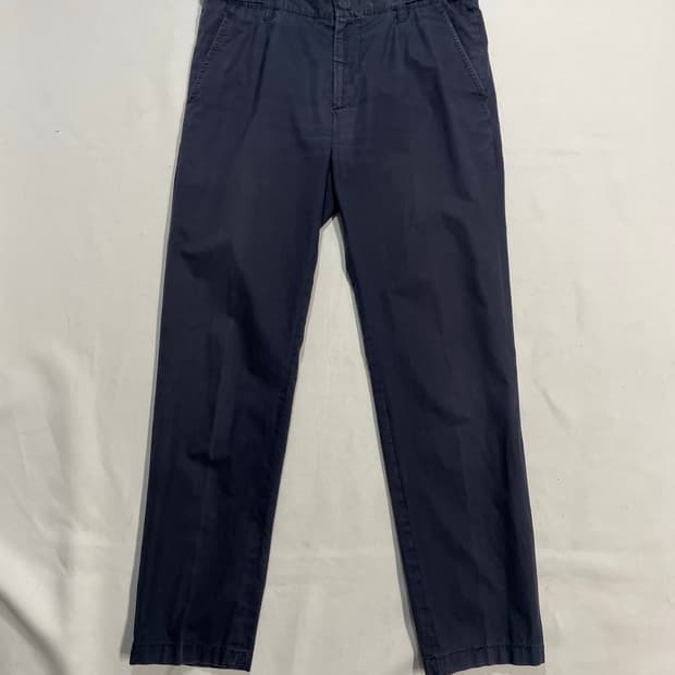 프라다스포츠 07ss 네이비 코튼 팬츠