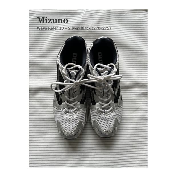 미즈노 웨이브 라이더 10 실버블랙 (270-275)